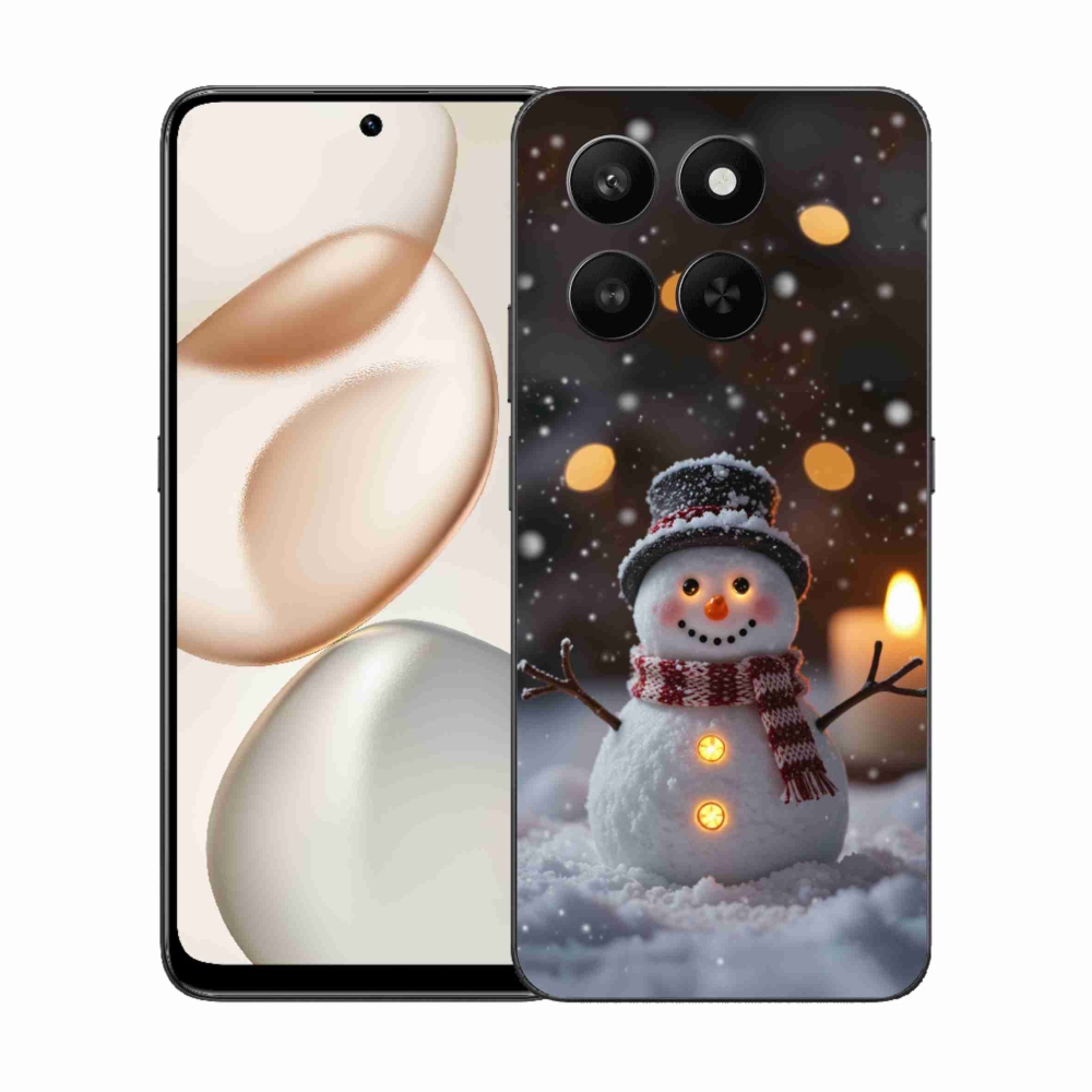 Gelový kryt mmCase na Honor 400 Smart 5G/4G/Honor X7d - veselý sněhulák