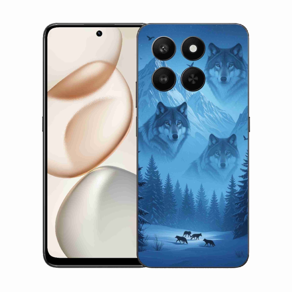 Gelový kryt mmCase na Honor 400 Smart 5G/4G/Honor X7d - vlčí smečka