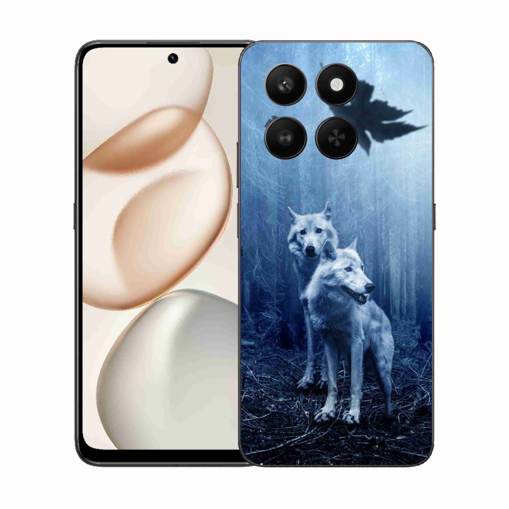 Gelový kryt mmCase na Honor 400 Smart 5G/4G/Honor X7d - vlci v lese