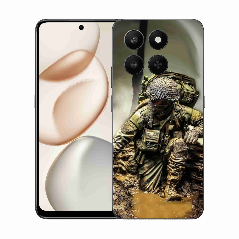 Gelový kryt mmCase na Honor 400 Smart 5G/4G/Honor X7d - voják