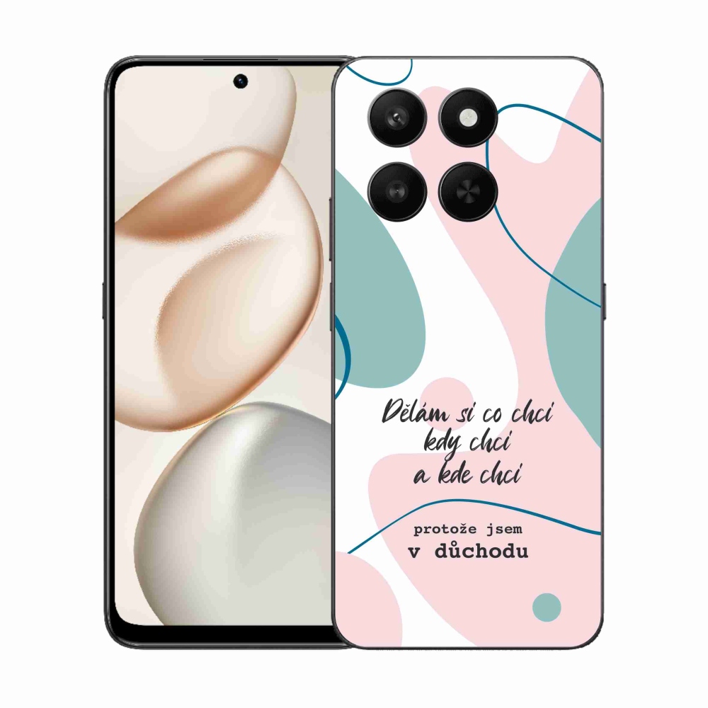 Gelový kryt mmCase na Honor 400 Smart 5G/4G/Honor X7d - vtipný text 10 bílé pozadí