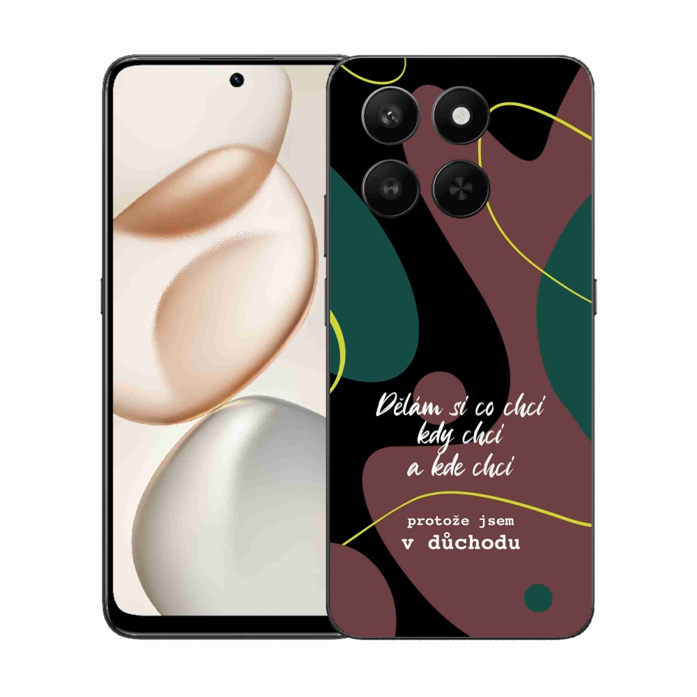 Gelový kryt mmCase na Honor 400 Smart 5G/4G/Honor X7d - vtipný text 10 černé pozadí