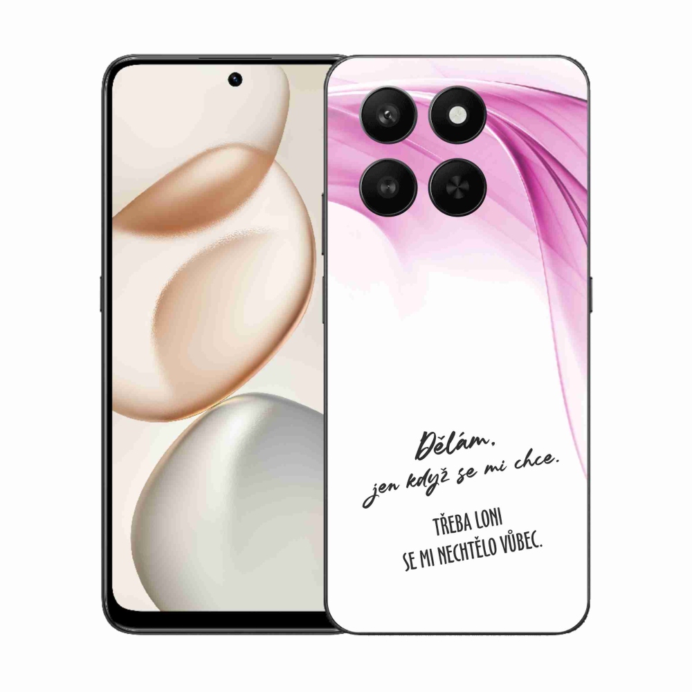 Gelový kryt mmCase na Honor 400 Smart 5G/4G/Honor X7d - vtipný text 12 bílé pozadí