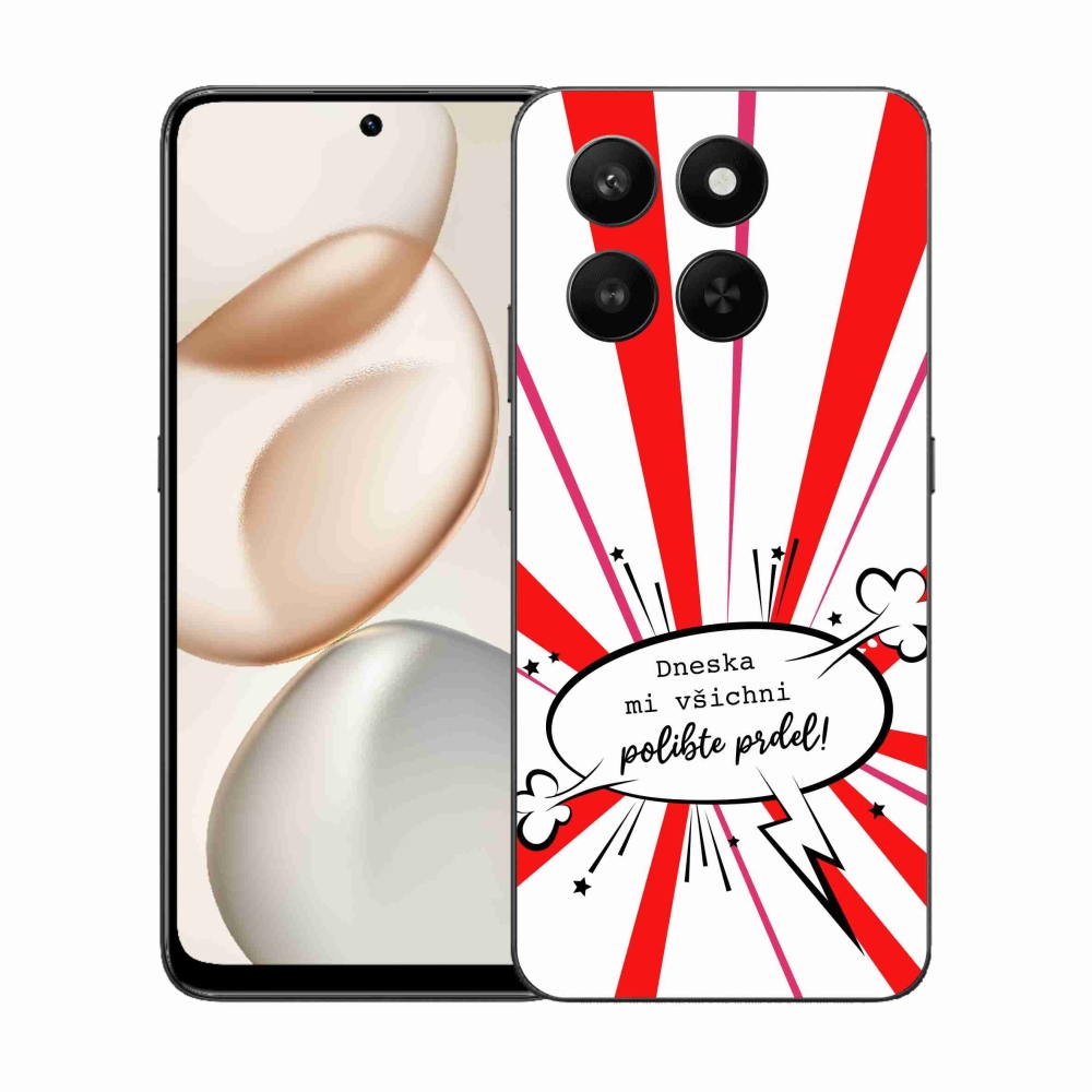 Gelový kryt mmCase na Honor 400 Smart 5G/4G/Honor X7d - vtipný text 15 bílé pozadí