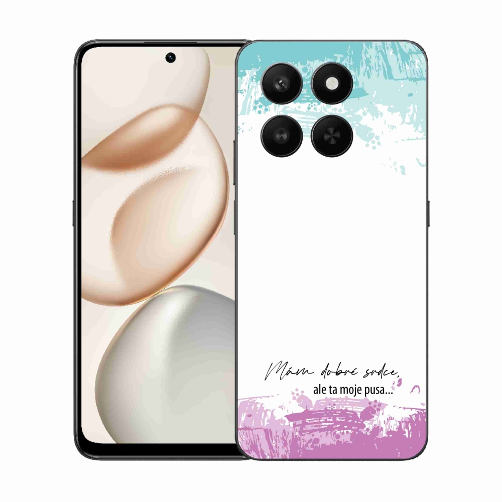 Gelový kryt mmCase na Honor 400 Smart 5G/4G/Honor X7d - vtipný text 3 bílé pozadí