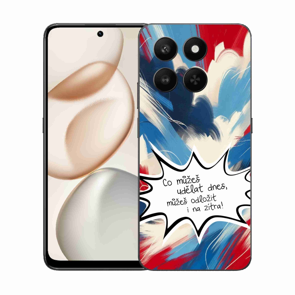 Gelový kryt mmCase na Honor 400 Smart 5G/4G/Honor X7d - vtipný text 9 bílé pozadí