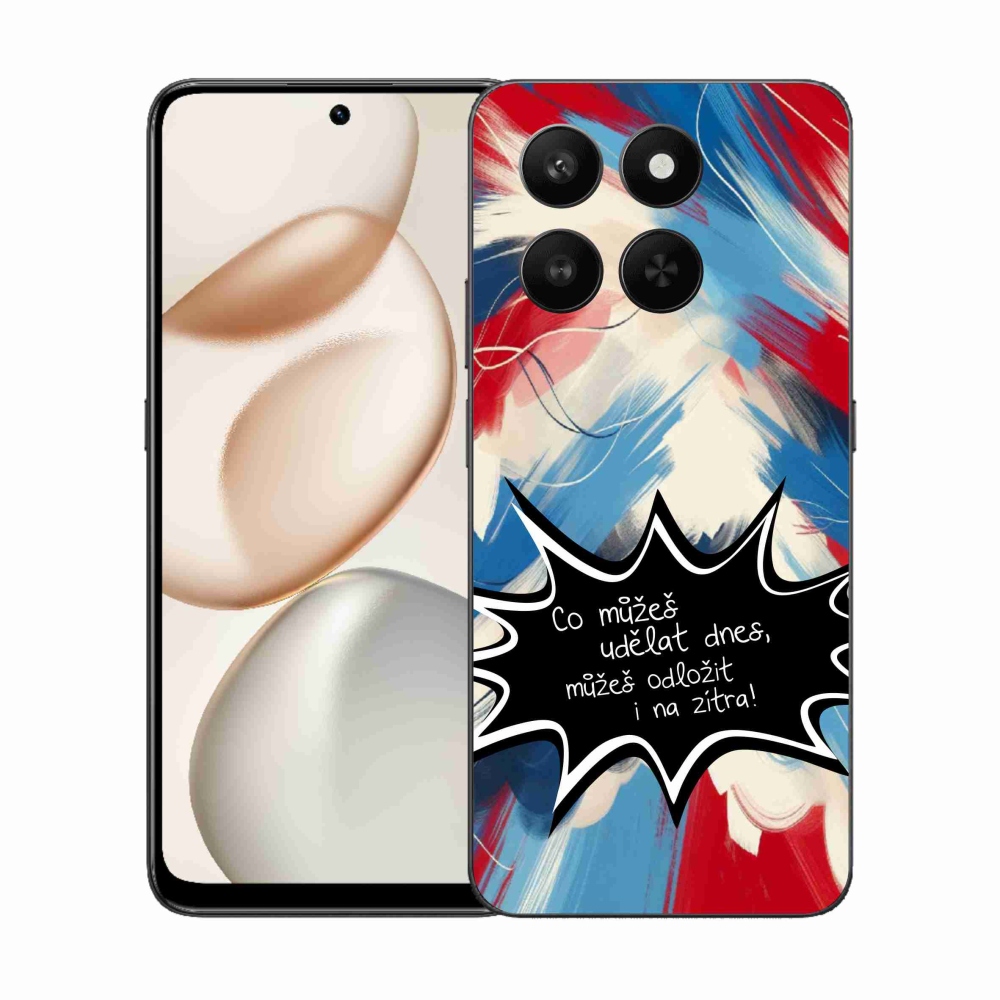 Gelový kryt mmCase na Honor 400 Smart 5G/4G/Honor X7d - vtipný text 9 černé pozadí