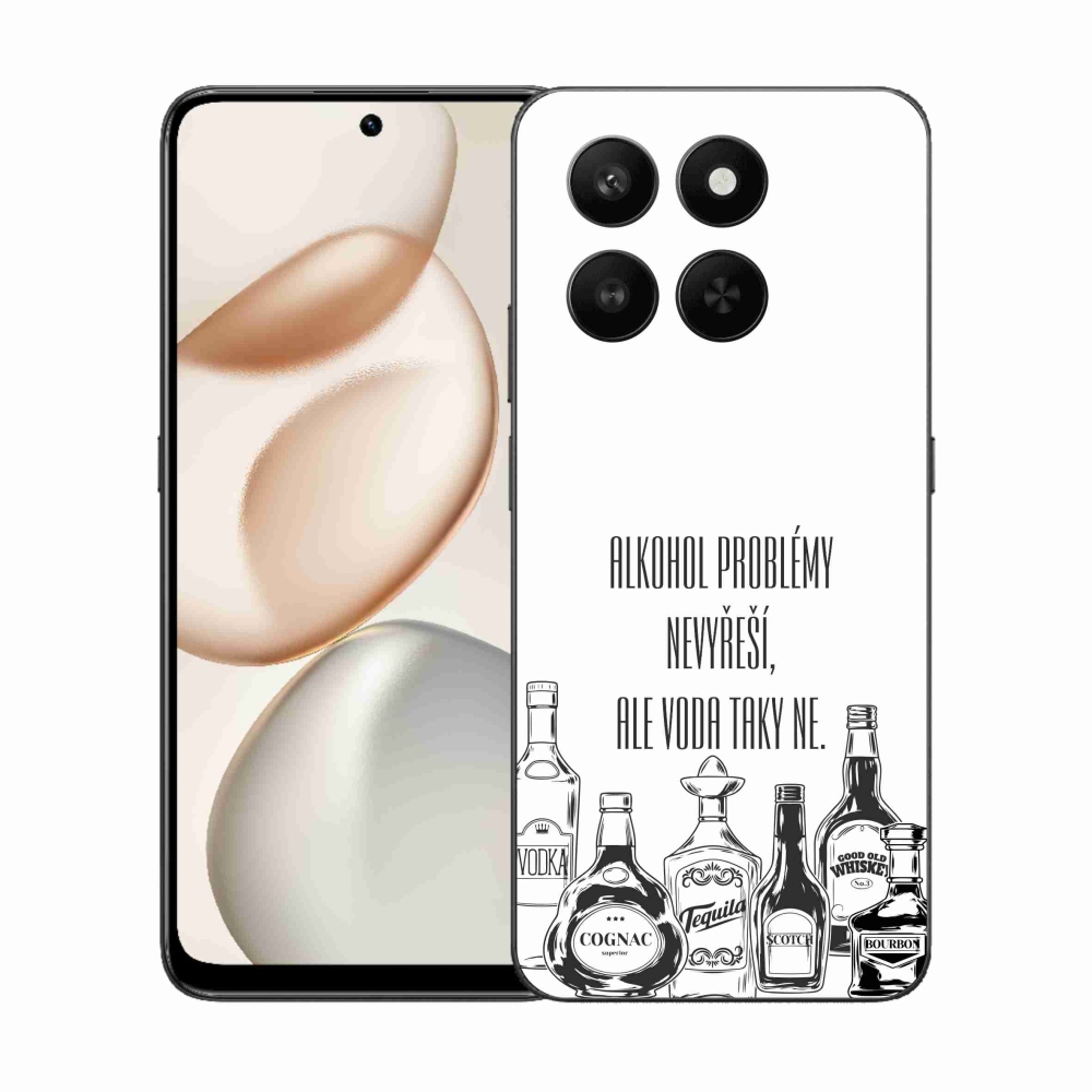 Gelový kryt mmCase na Honor 400 Smart 5G/4G/Honor X7d - vtipný text bílé pozadí