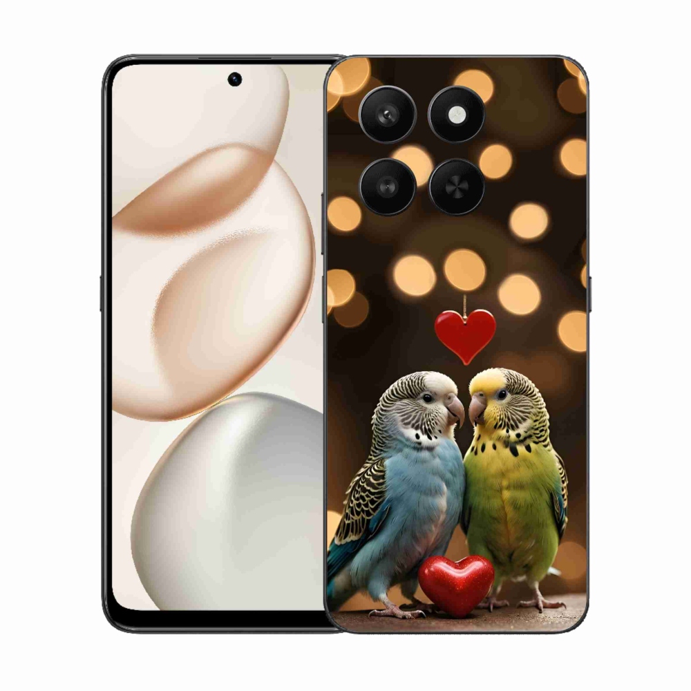 Gelový kryt mmCase na Honor 400 Smart 5G/4G/Honor X7d - zamilovaní papoušci