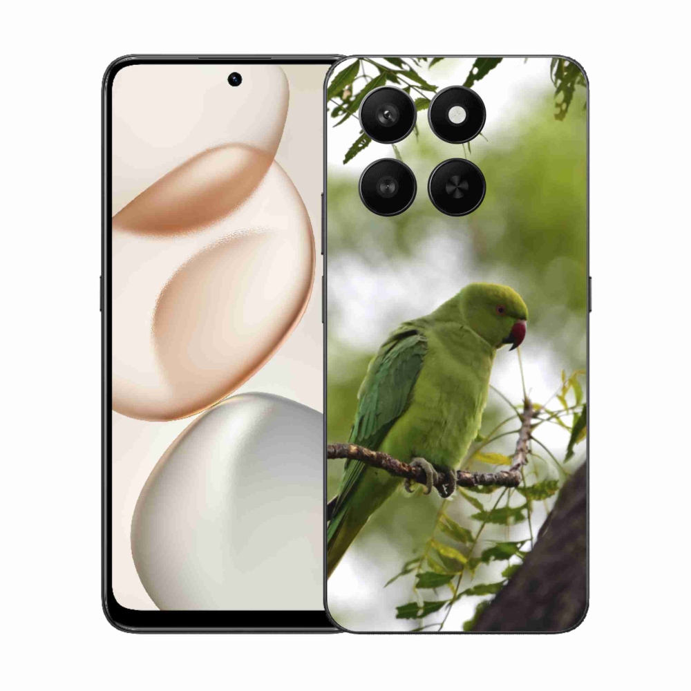 Gelový kryt mmCase na Honor 400 Smart 5G/4G/Honor X7d - zelený papoušek