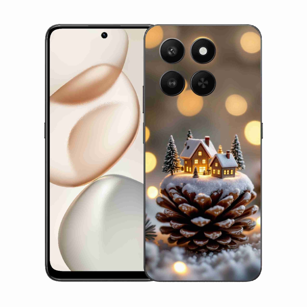 Gelový kryt mmCase na Honor 400 Smart 5G/4G/Honor X7d - zimní vesnička