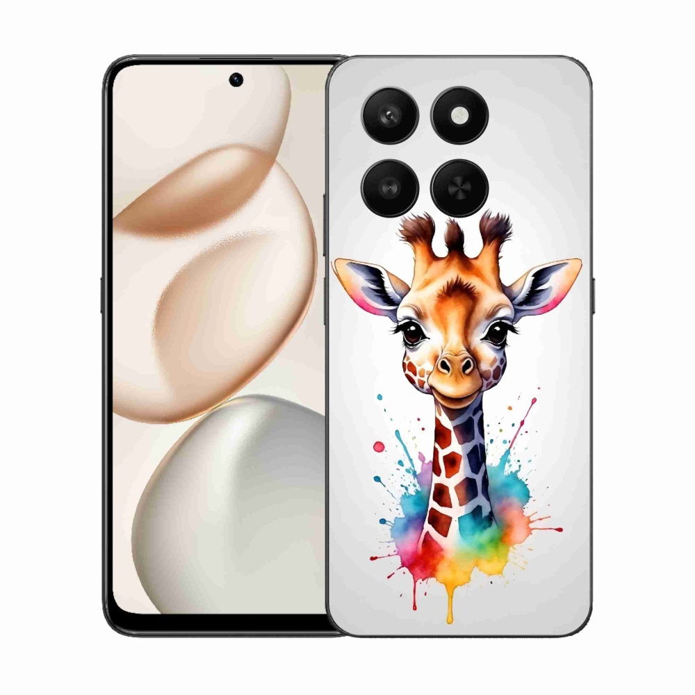 Gelový kryt mmCase na Honor 400 Smart 5G/4G/Honor X7d - žirafa 1
