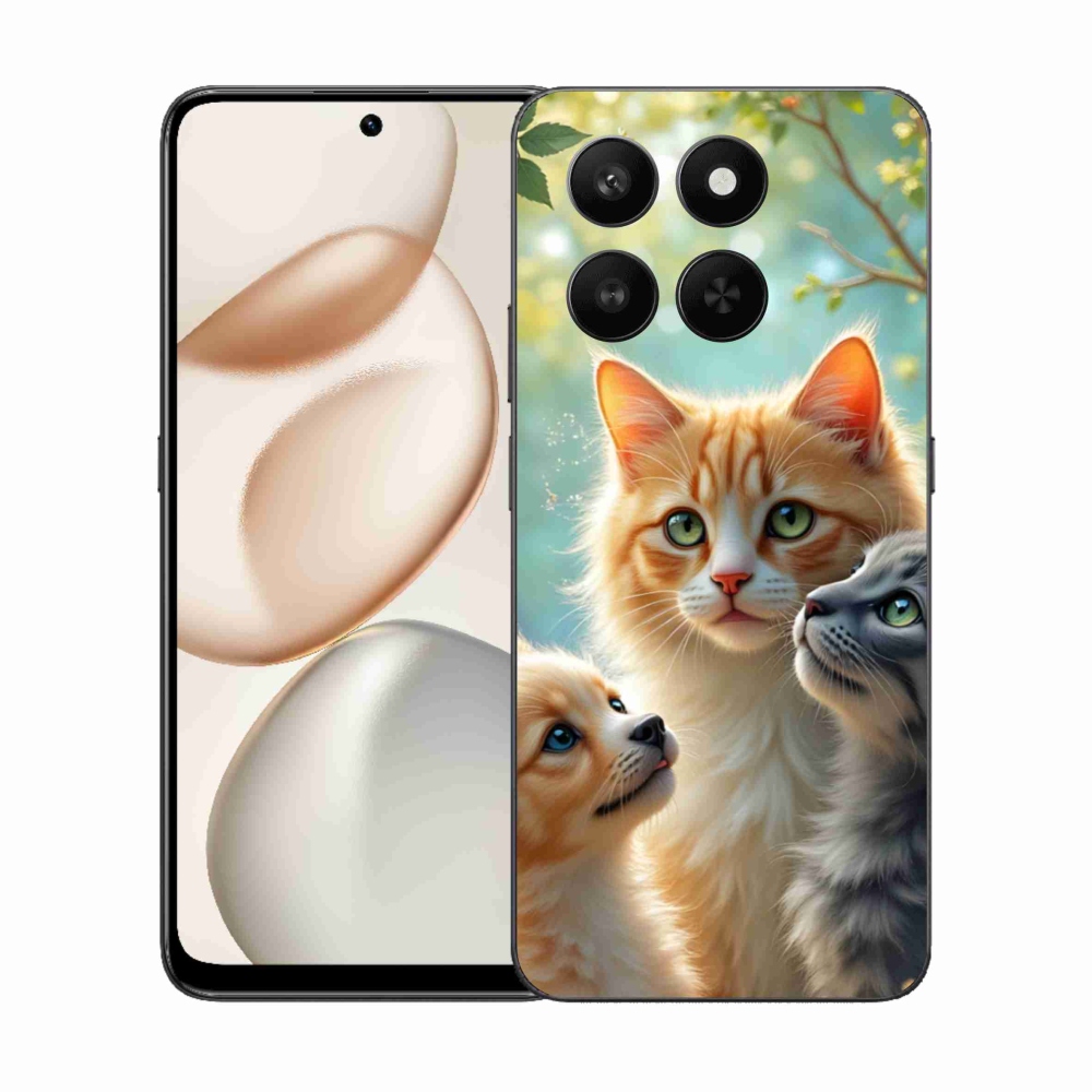 Gelový kryt mmCase na Honor 400 Smart 5G/4G/Honor X7d - zvířecí přátelství 2