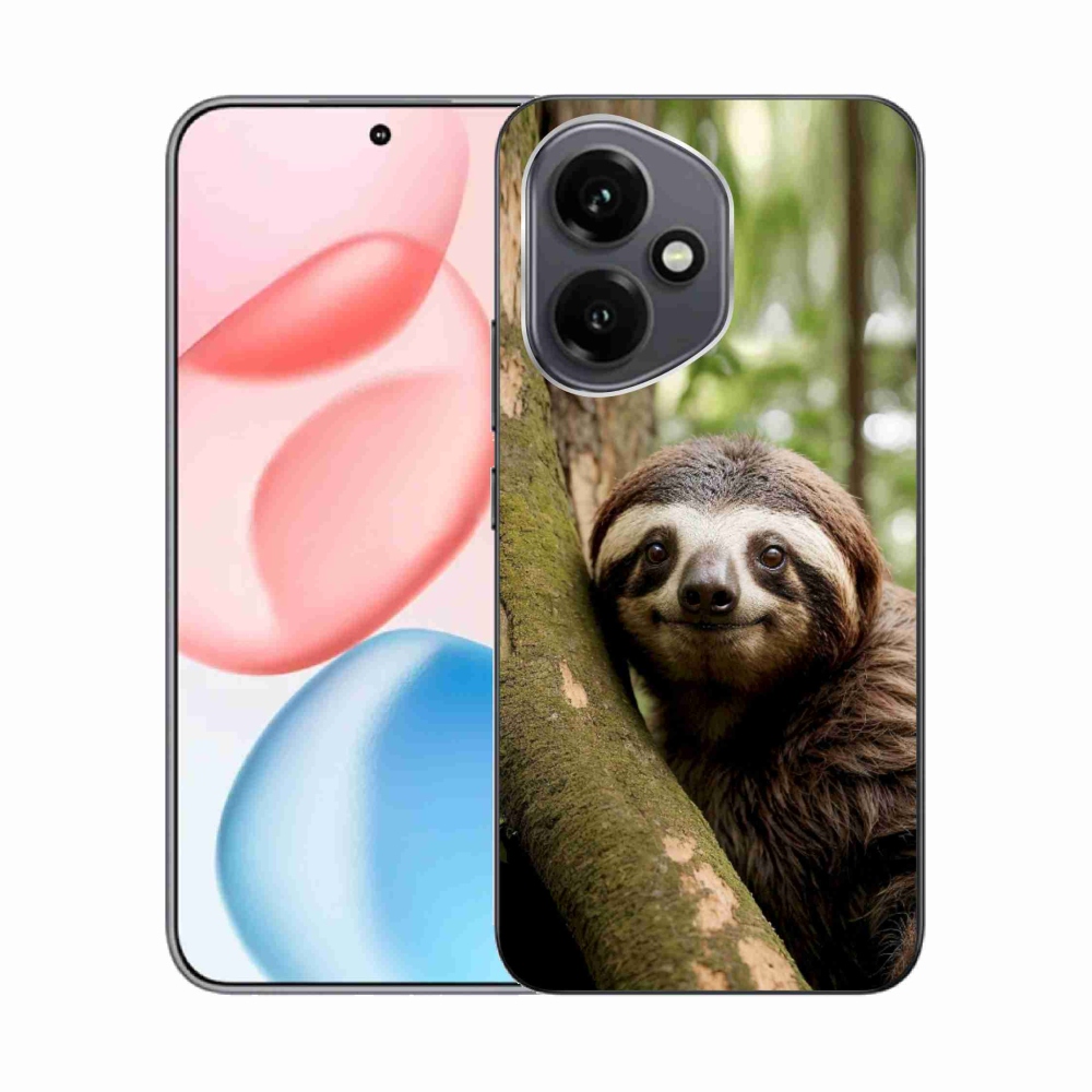 Gelový kryt mmCase na Honor 400 - usměvavý lenochod