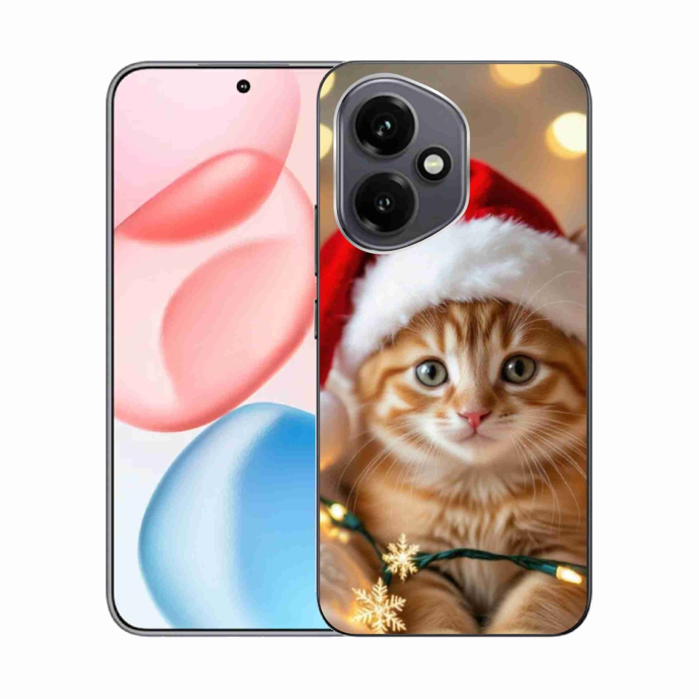Gelový kryt mmCase na Honor 400 - vánoční kotě