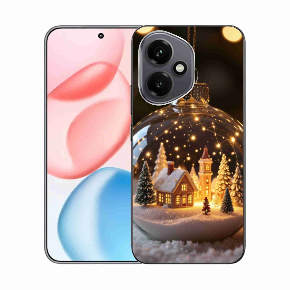 Gelový kryt mmCase na Honor 400 - vánoční koule 3