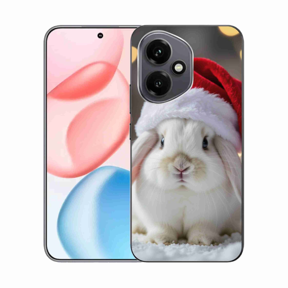 Gelový kryt mmCase na Honor 400 - vánoční králík