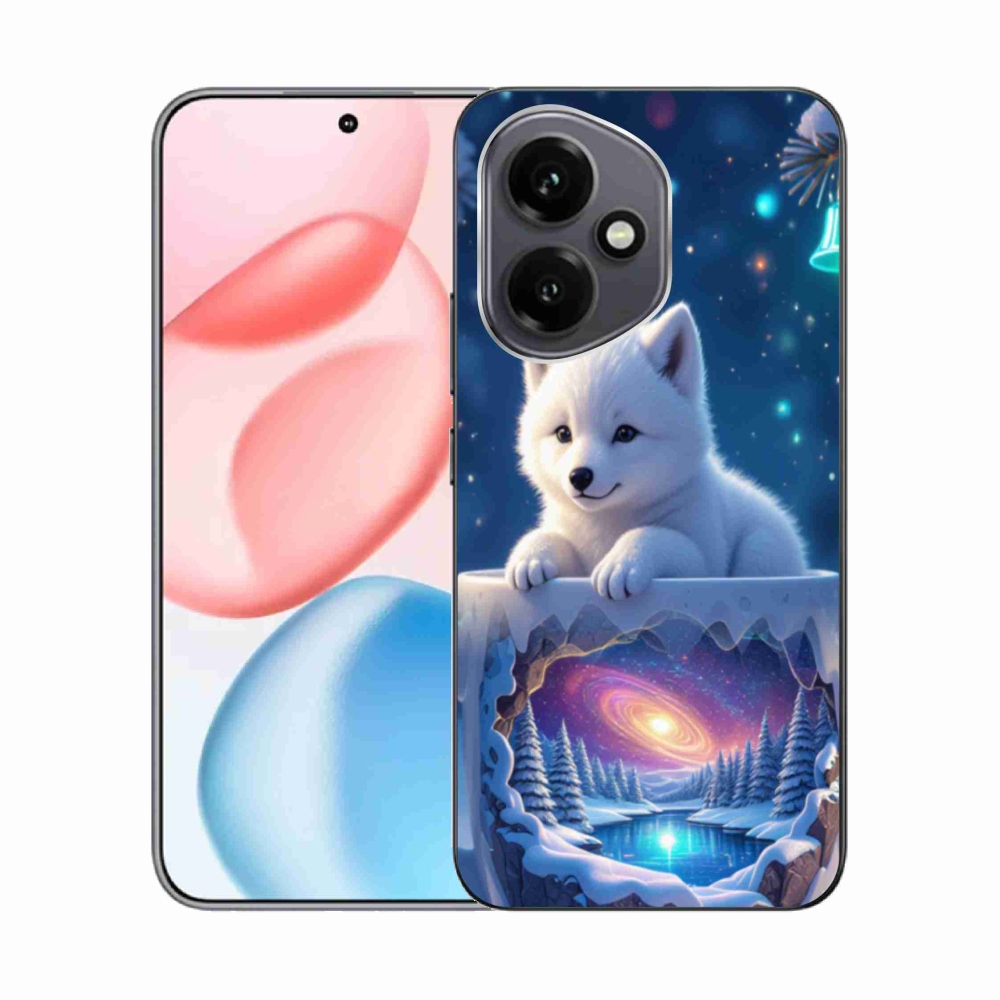 Gelový kryt mmCase na Honor 400 - vánoční štěně