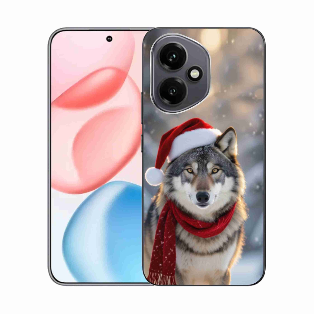 Gelový kryt mmCase na Honor 400 - vánoční vlk