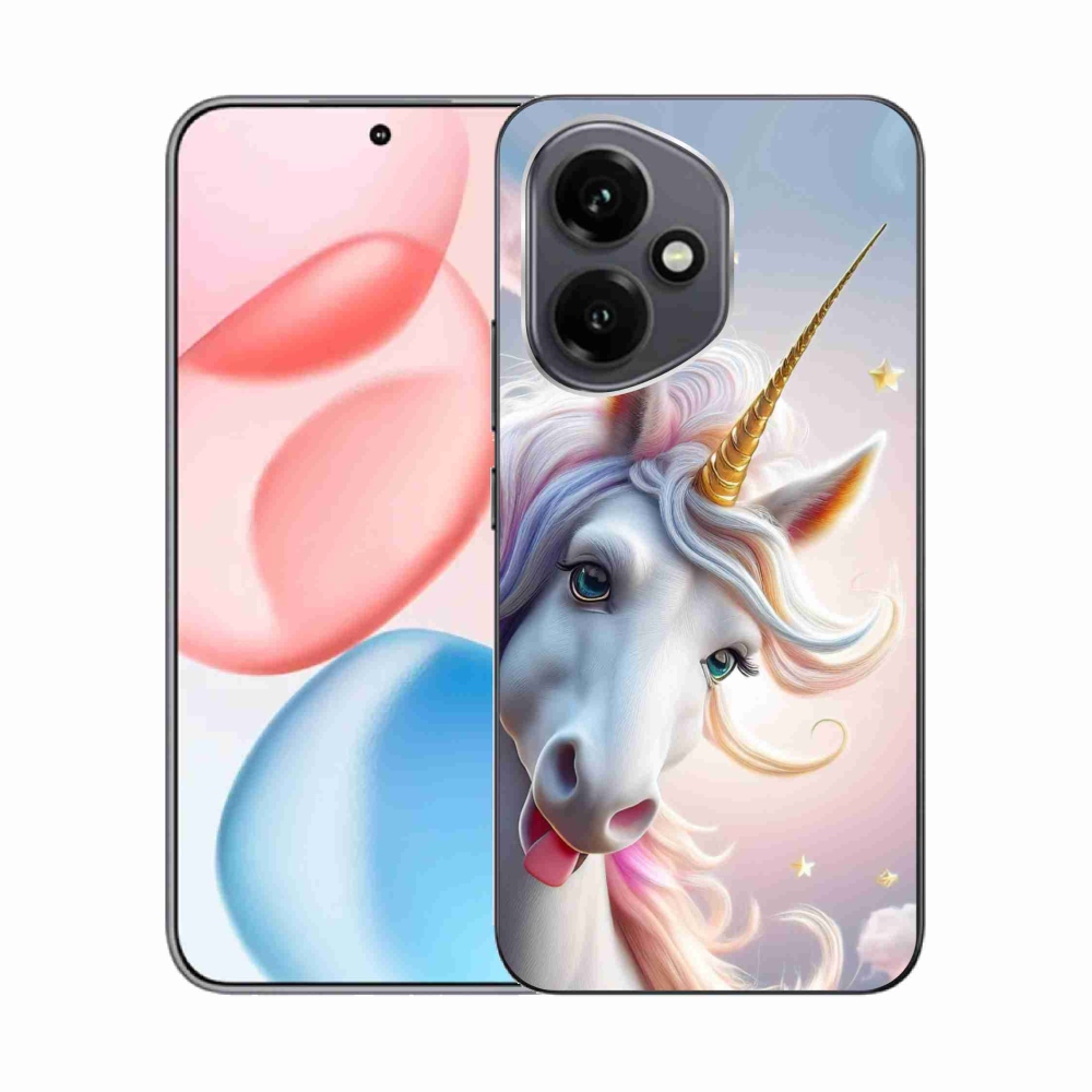Gelový kryt mmCase na Honor 400 - veselý jednorožec