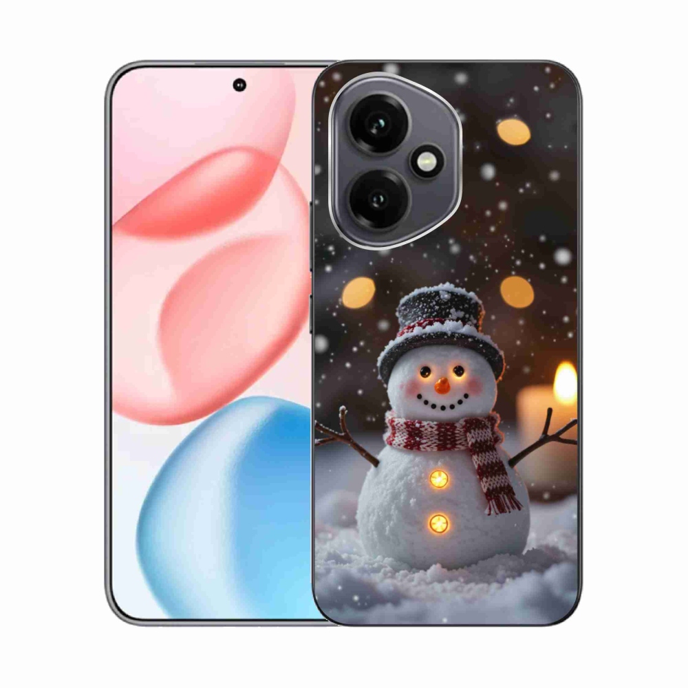 Gelový kryt mmCase na Honor 400 - veselý sněhulák