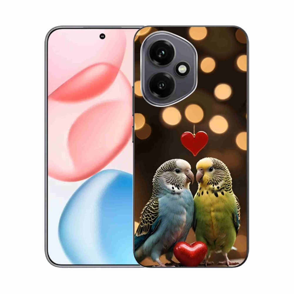 Gelový kryt mmCase na Honor 400 - zamilovaní papoušci
