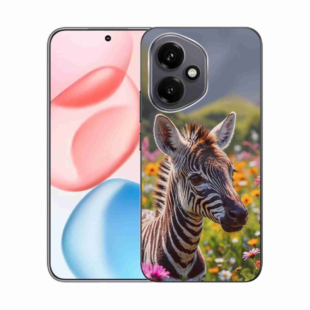 Gelový kryt mmCase na Honor 400 - zebra na louce