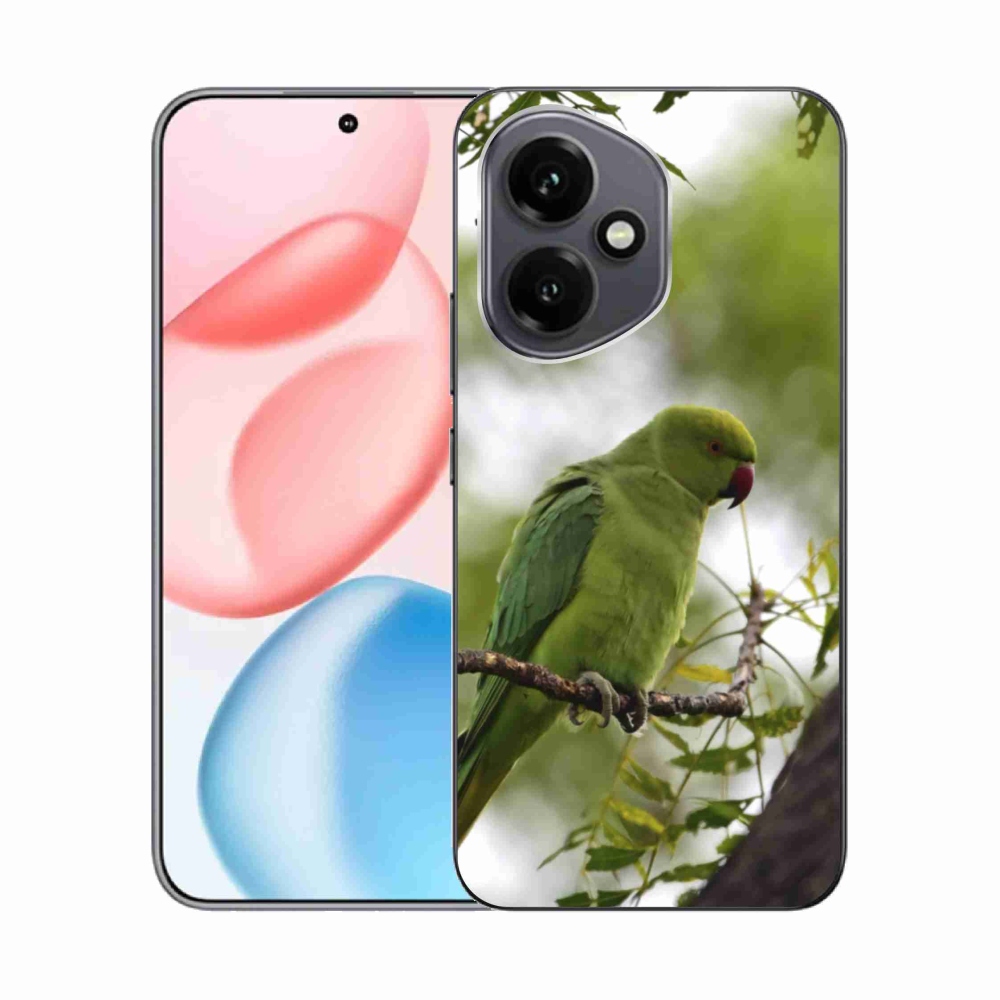 Gelový kryt mmCase na Honor 400 - zelený papoušek
