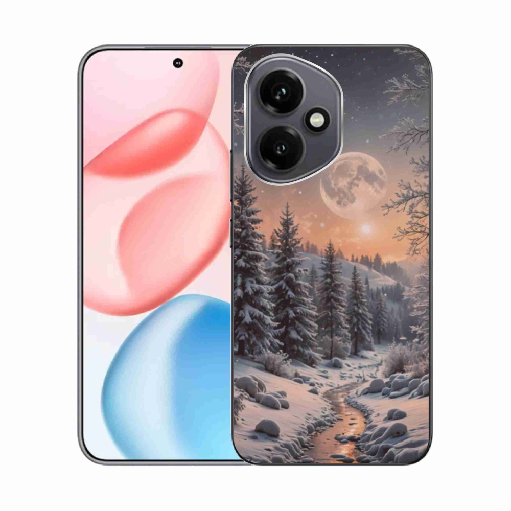 Gelový kryt mmCase na Honor 400 - zimní krajina 2