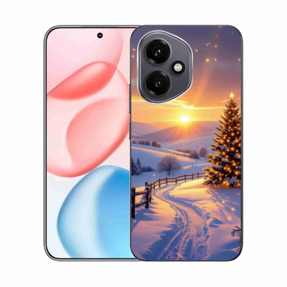 Gelový kryt mmCase na Honor 400 - zimní krajina