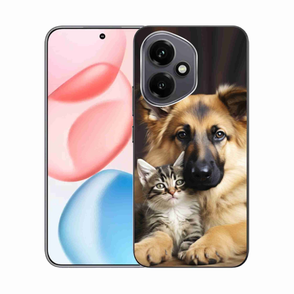Gelový kryt mmCase na Honor 400 - zvířecí přátelství