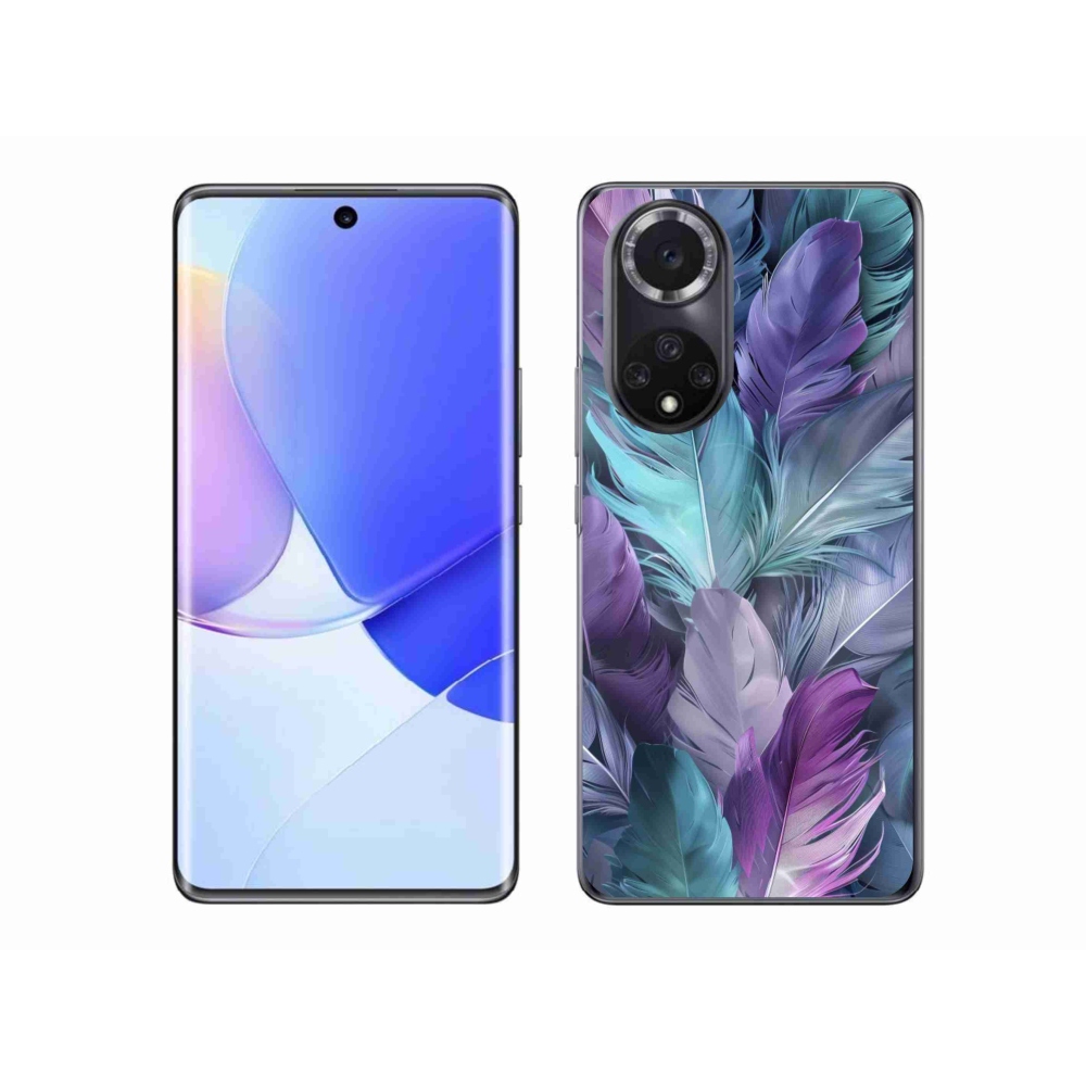 Gelový kryt mmCase na Honor 50 - barevné peří 2