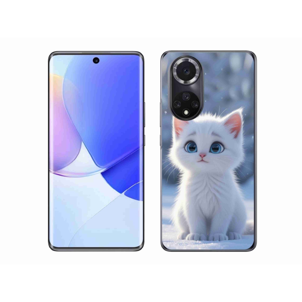 Gelový kryt mmCase na Honor 50 - bílé kotě 3