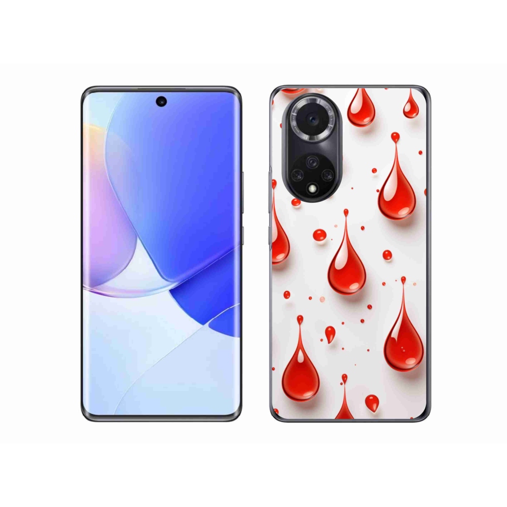 Gelový kryt mmCase na Honor 50 - červené kapky