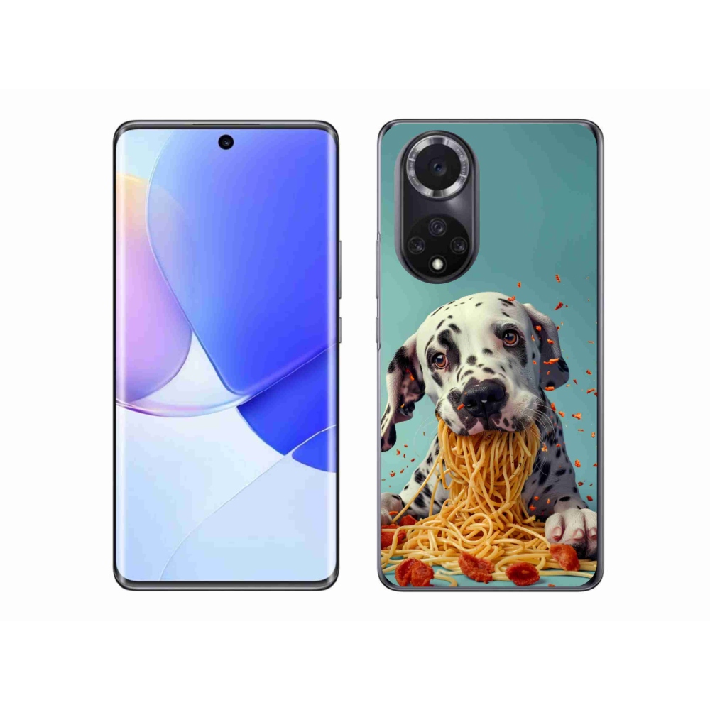 Gelový kryt mmCase na Honor 50 - dalmatin a špagety