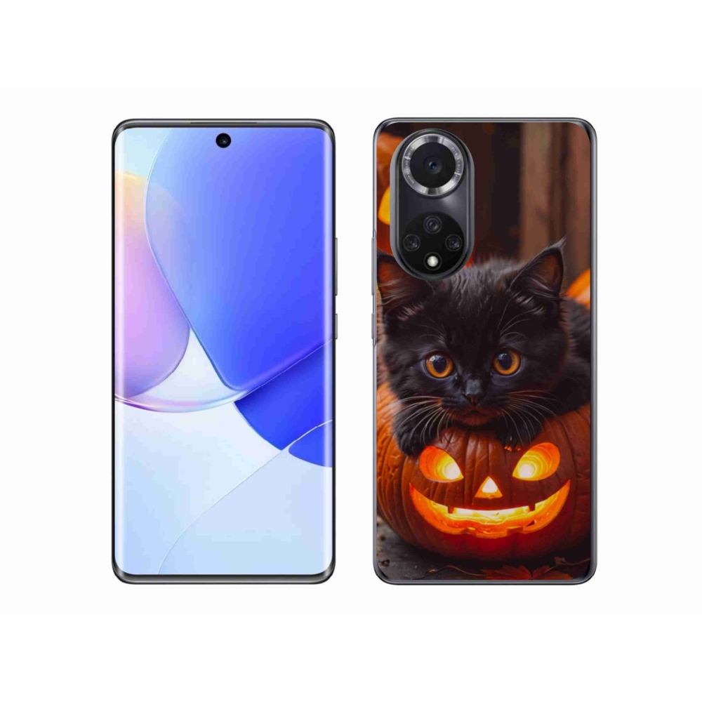 Gelový kryt mmCase na Honor 50 - kotě a dýně