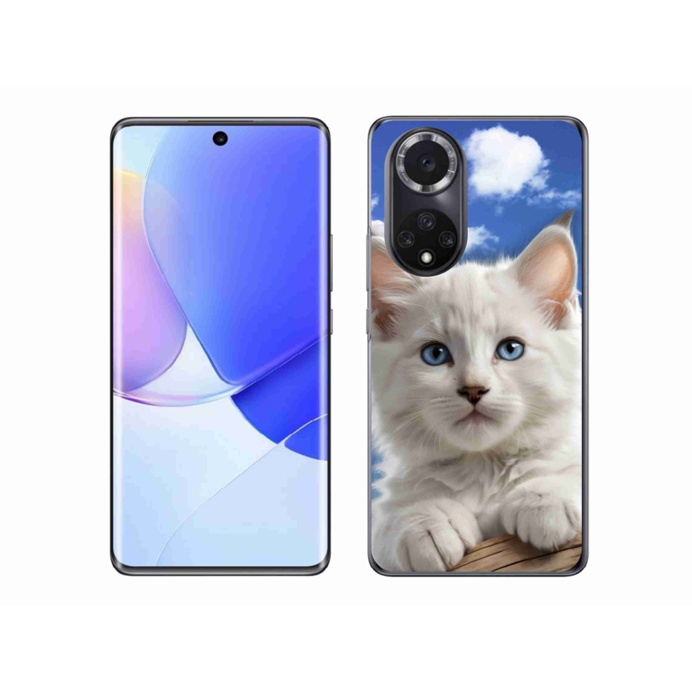 Gelový kryt mmCase na Honor 50 - kotě a oblaka