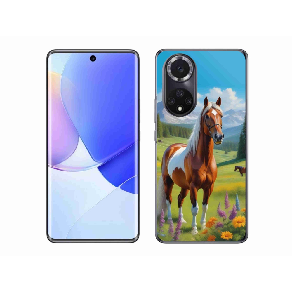Gelový kryt mmCase na Honor 50 - kůň na louce