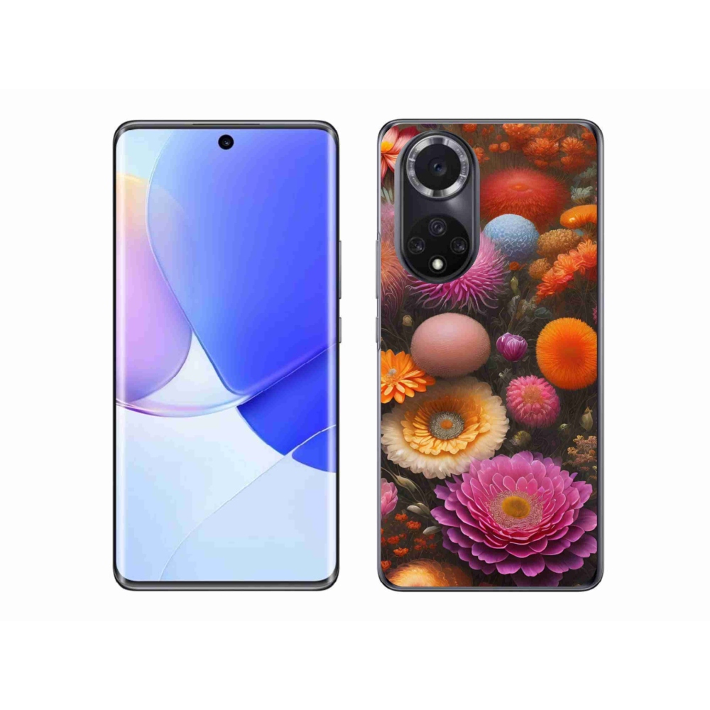 Gelový kryt mmCase na Honor 50 - květinová kompozice