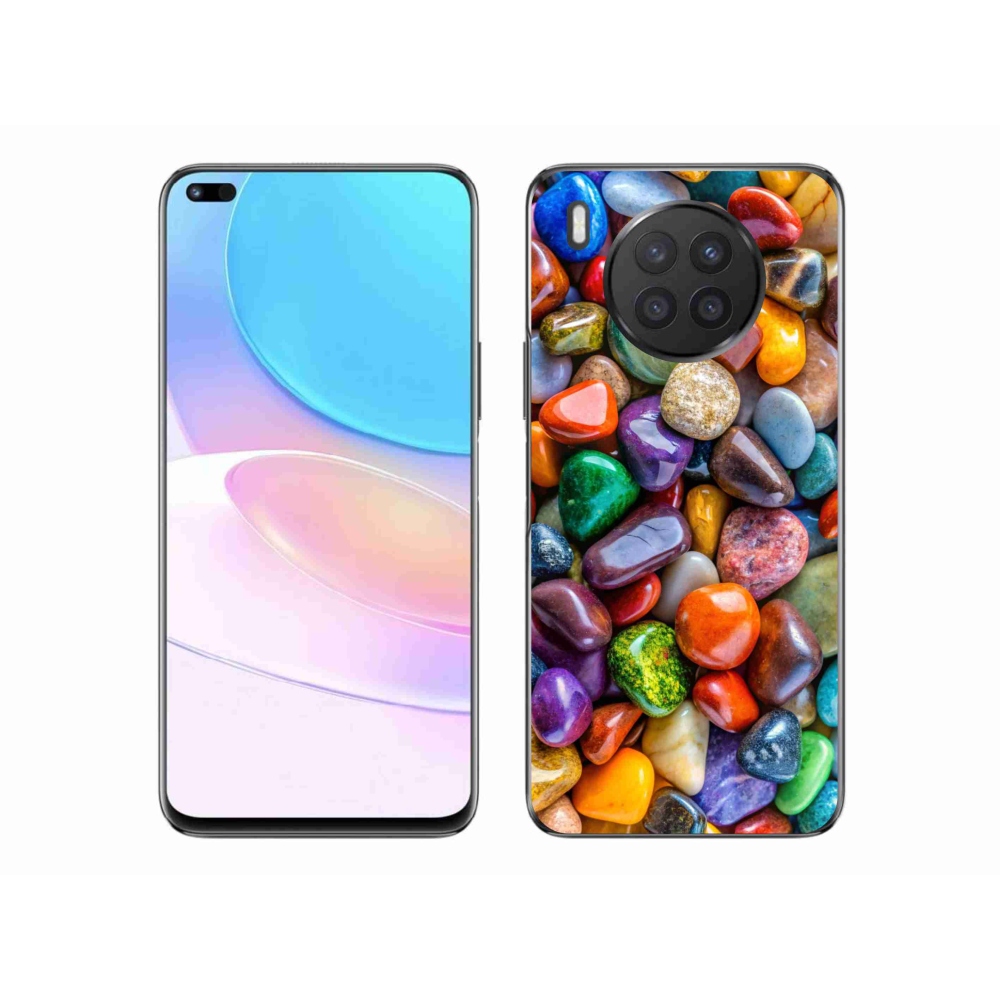 Gelový kryt mmCase na Honor 50 Lite - barevné kamínky