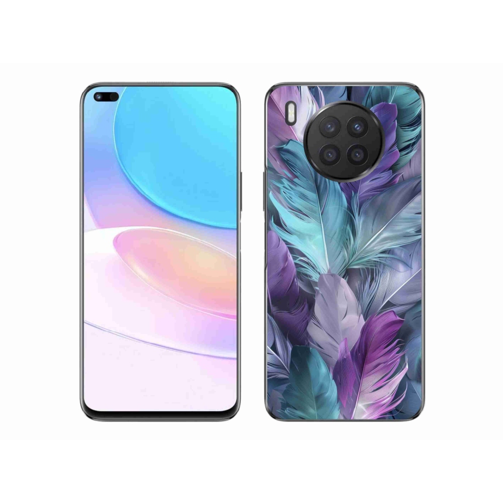 Gelový kryt mmCase na Honor 50 Lite - barevné peří 2