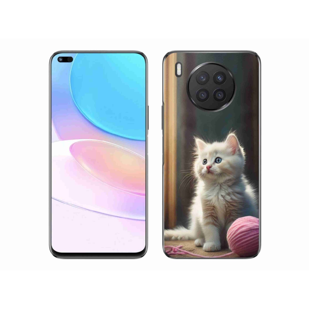 Gelový kryt mmCase na Honor 50 Lite - bílé kotě 2
