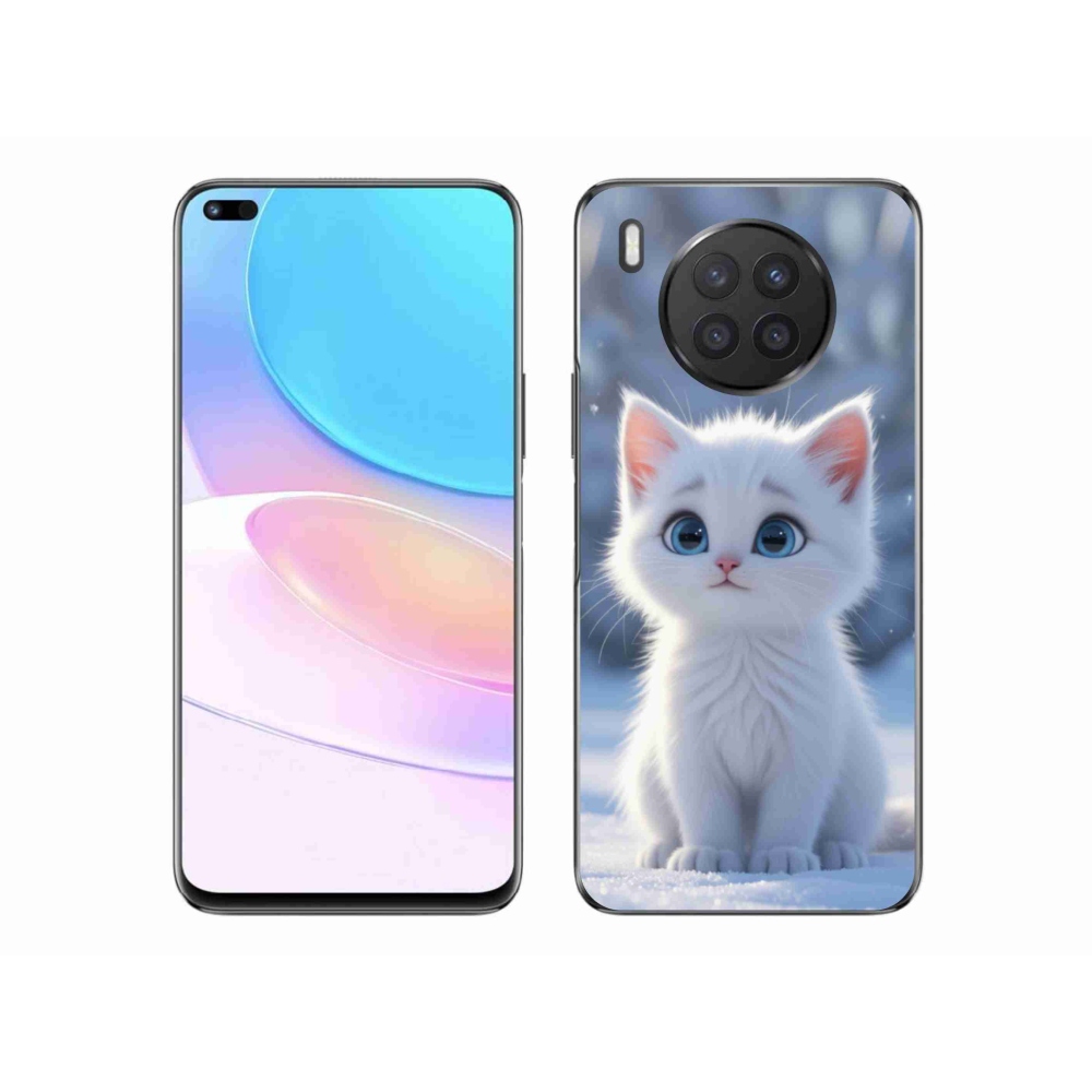 Gelový kryt mmCase na Honor 50 Lite - bílé kotě 3