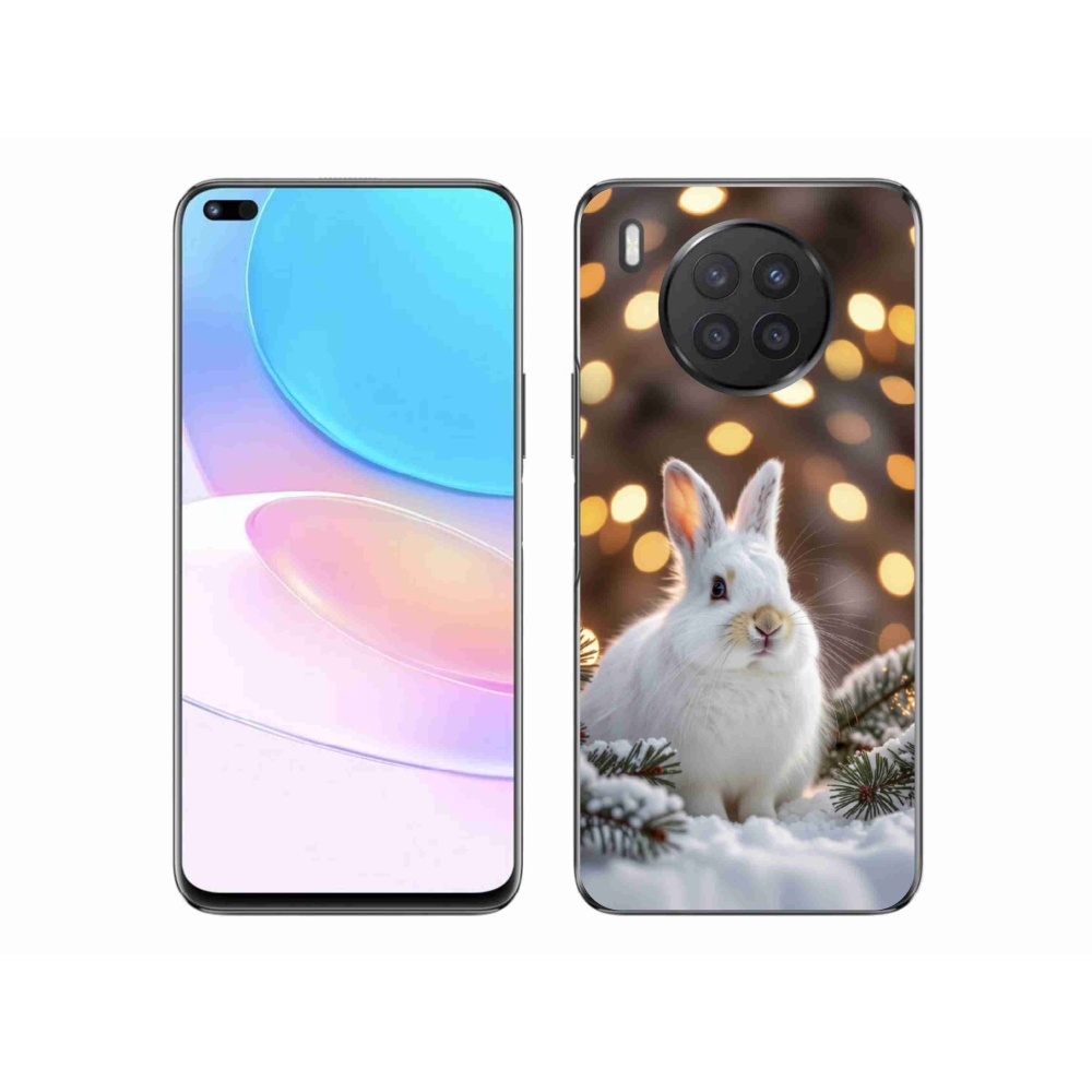 Gelový kryt mmCase na Honor 50 Lite - bílý zajíc