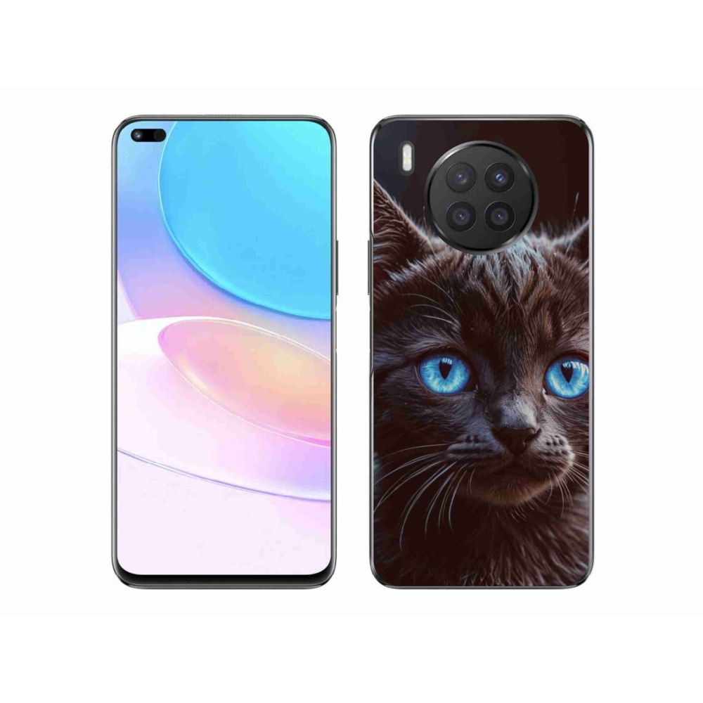 Gelový kryt mmCase na Honor 50 Lite - černé kotě 2