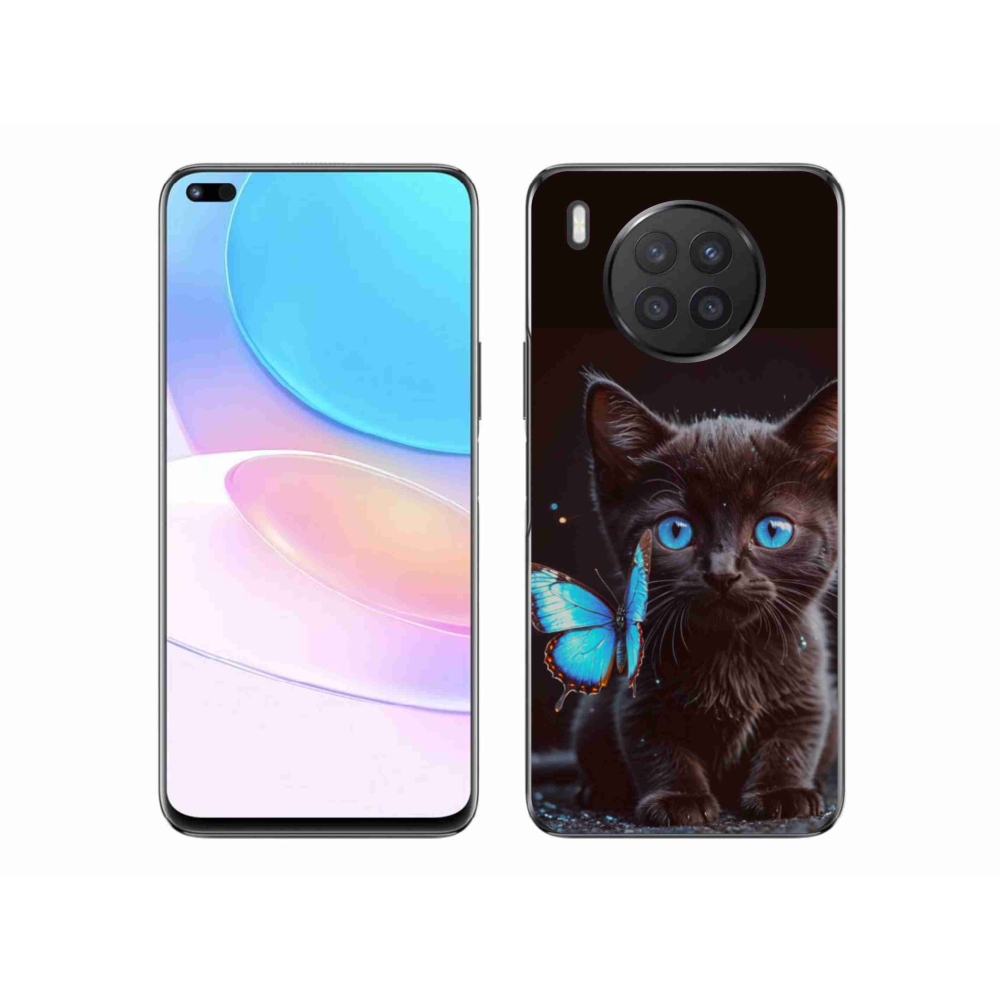 Gelový kryt mmCase na Honor 50 Lite - černé kotě 3