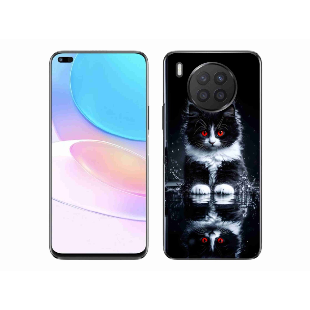 Gelový kryt mmCase na Honor 50 Lite - černobílé kotě
