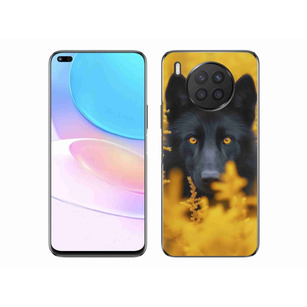 Gelový kryt mmCase na Honor 50 Lite - černý vlk 2