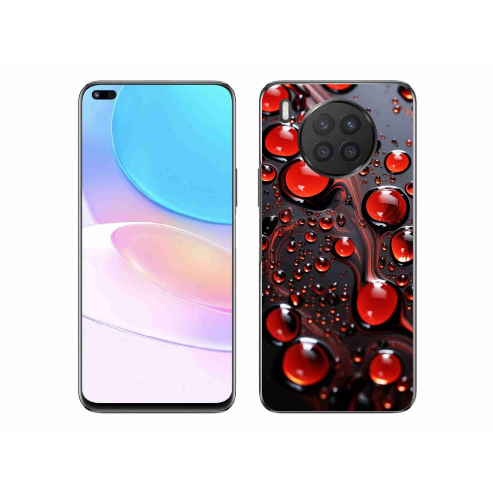 Gelový kryt mmCase na Honor 50 Lite - červené kapky 2