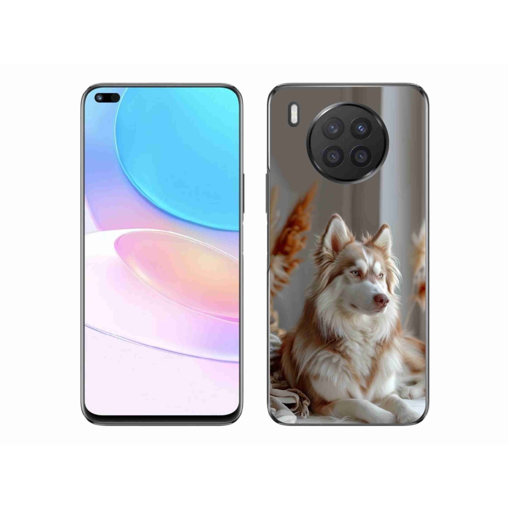Gelový kryt mmCase na Honor 50 Lite - klidný sibiřský husky